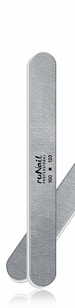 Профессиональная пилка для искусственных ногтей (серая, закруглённая, 100/120) - фото 1 - id-p165361812