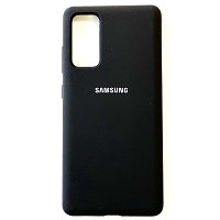 Силиконовый чехол Silicone Case черный для Samsung Galaxy S20 FE