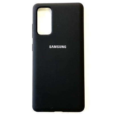 Силиконовый чехол Silicone Case черный для Samsung Galaxy S20 FE - фото 1 - id-p146371077
