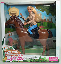 Кукла Defa Lucy Mounted Police с лошадью 8420