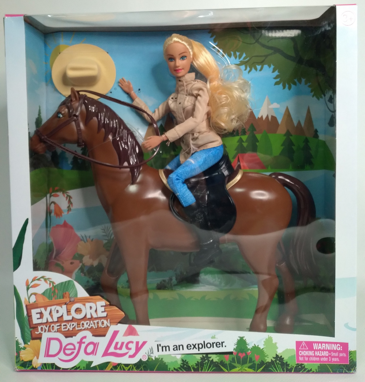 Кукла Defa Lucy Mounted Police с лошадью 8420 - фото 1 - id-p165363994