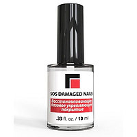 Восстанавливающее базовое укрепляющее покрытие «SOS Damaget Nails » MILV, 10 мл.