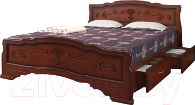 Двуспальная кровать Bravo Мебель Карина 6 180x200 с ящиками