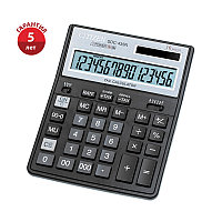 Калькулятор настольный Citizen SDC-435N, 16 разрядов, двойное питание, 158*204*31мм, черный SDC-435N