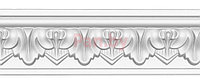 Плинтус потолочный из полиуретана Декомастер 95214F гибкий (70*30*2400мм)