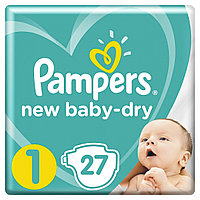 Pampers Pampers Подгузники New Baby-Dry 1 (2-5кг) 27шт