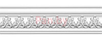 Плинтус потолочный из полиуретана Декомастер 95617 (82*85*2400мм)