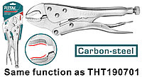 Зажим слесарный с овальными губками 7"/180 мм TOTAL THT190703