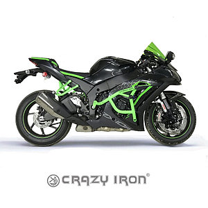 Клетка демпферная DAMPER KAWASAKI ZX-10R `11-`20 "CRAZY IRON"