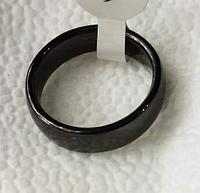 Кольцо керамика 16 Черный 6 мм женское керамическое мужское бижутерия
