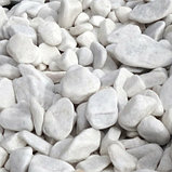 Мраморная крошка белая галтованная в биг-беге (фр. 20-40 мм.) 1000 кг. / 1 тонна., фото 6