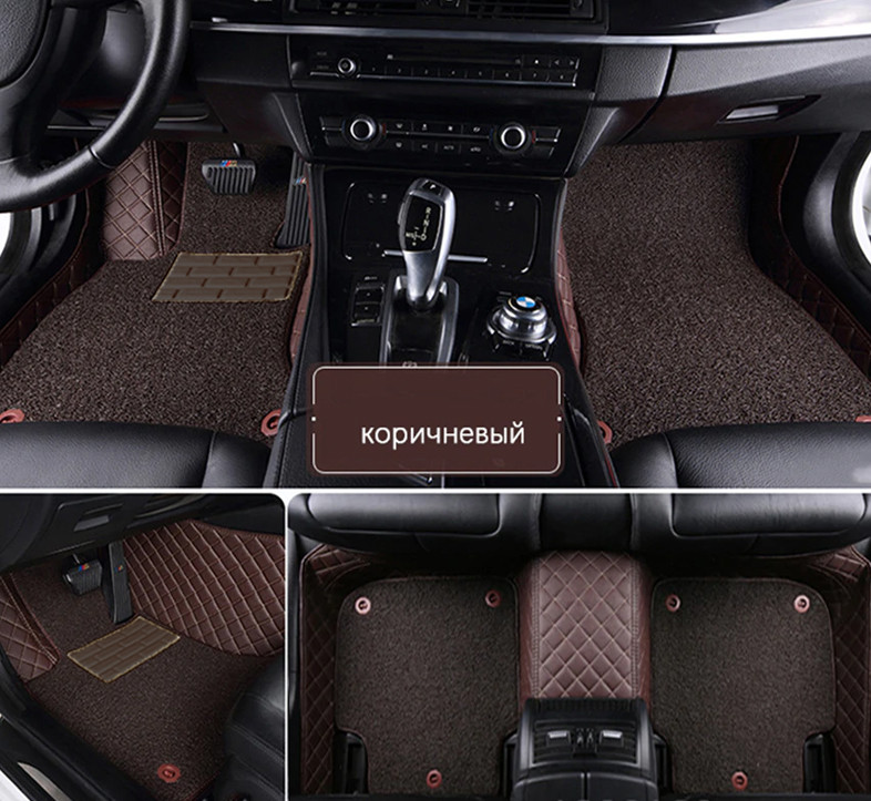 Audi A8 (D4) Long 2010-2017 Коврики Эко-кожа + резина (Цвет на фото)