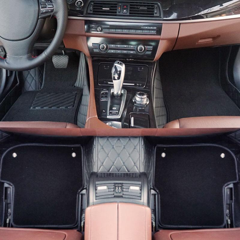 Audi Q7 II (4M) с 15 Коврики в салон эко-кожа+текстиль (Цвет на фото)