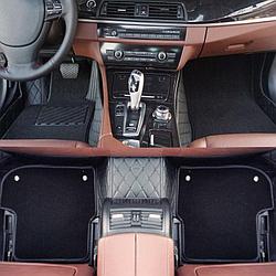 Lexus RX IV c 15 Коврики в салон эко-кожа+текстиль (Цвет на фото)