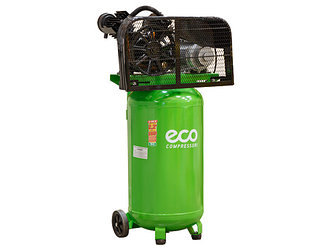 Компрессор ECO AE-1005-B2 (380 л/мин, 8 атм, ременной, масляный, вертикальный ресив. 100 л, 220 В, 2.20 кВт)