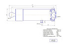 Гидроцилиндр подъёма прицепа 2ПТС-4 (2ПТС-4,5) КГЦ140.3-120-1280, фото 2