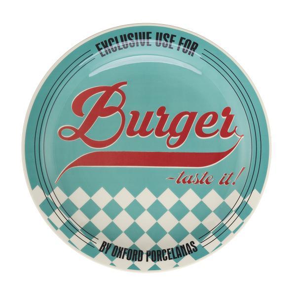 Тарелка для гамбургеров 26см, цвет голубой, Oxford M02D-6780 - фото 1 - id-p161182504