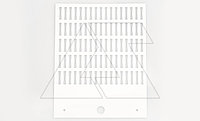 Маркировка проводника SerieFLAT MG-TPMF 42092B для держателя PMF, поле 4x15mm, PVC, белая (набор 80 элементов)