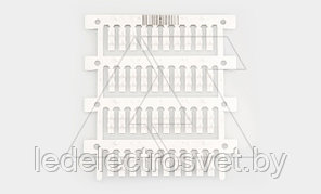 Маркировка проводника MG-TDMO-01 40391, защелкивание, D кабеля 2-2,9mm, 0,5-1,5mm2, поле 4x16mm, PC, HF, белая