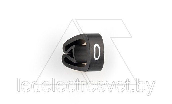 Маркер кольцевой RMS-01 59540-0, D кабеля 1,3-3mm, 0,35-1mm2, символ "0", PVC, черный (упак. 1000шт.) - фото 1 - id-p165355883