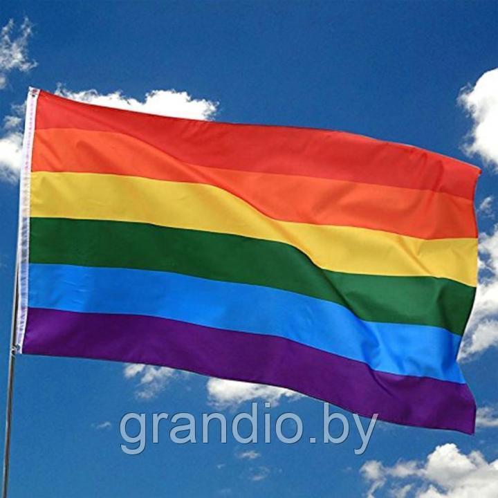 Флаг ЛГБТ радужный 90х135см