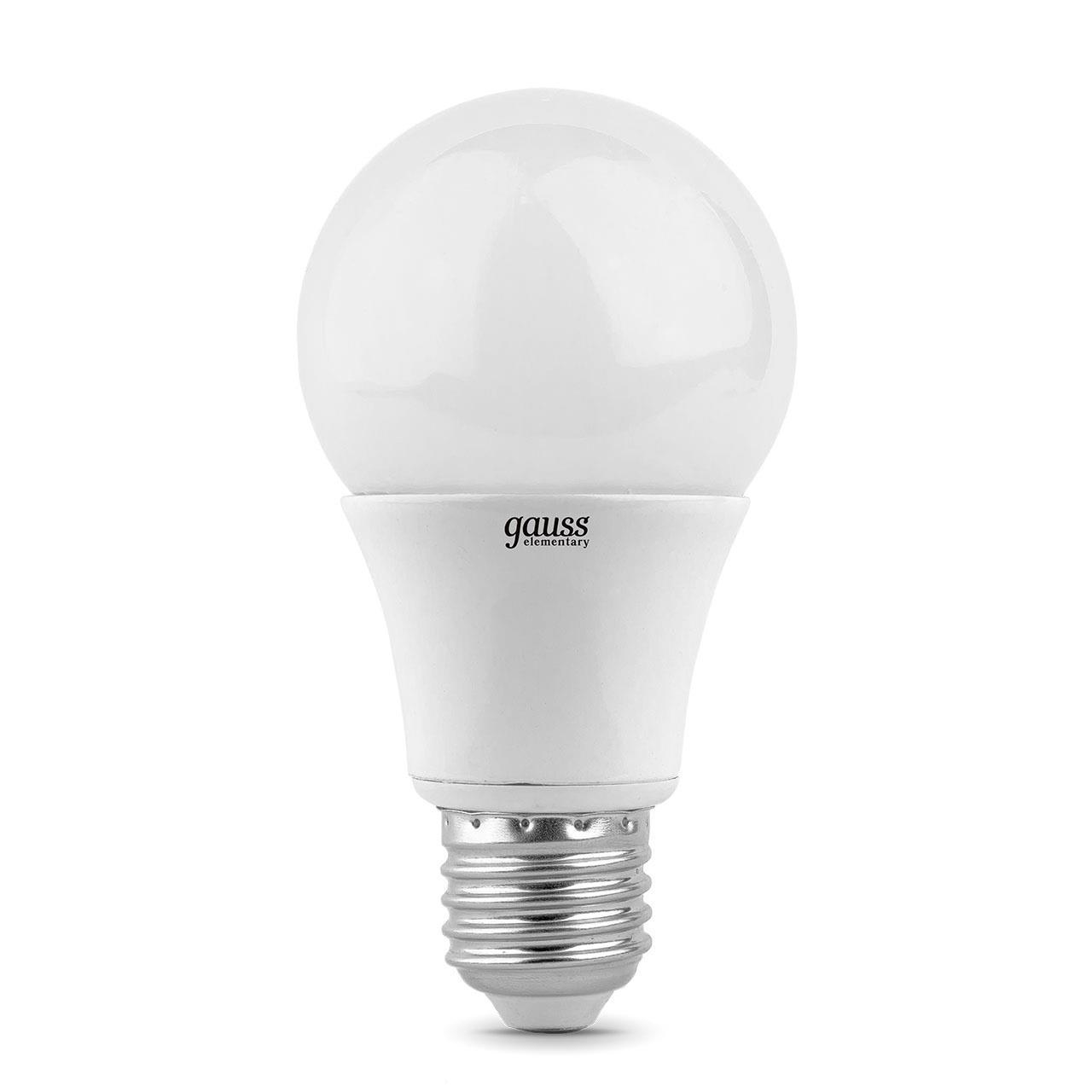 23217A Лампа Gauss LED Elementary A60 7W E27 520lm 2700K 1/10/100 акция