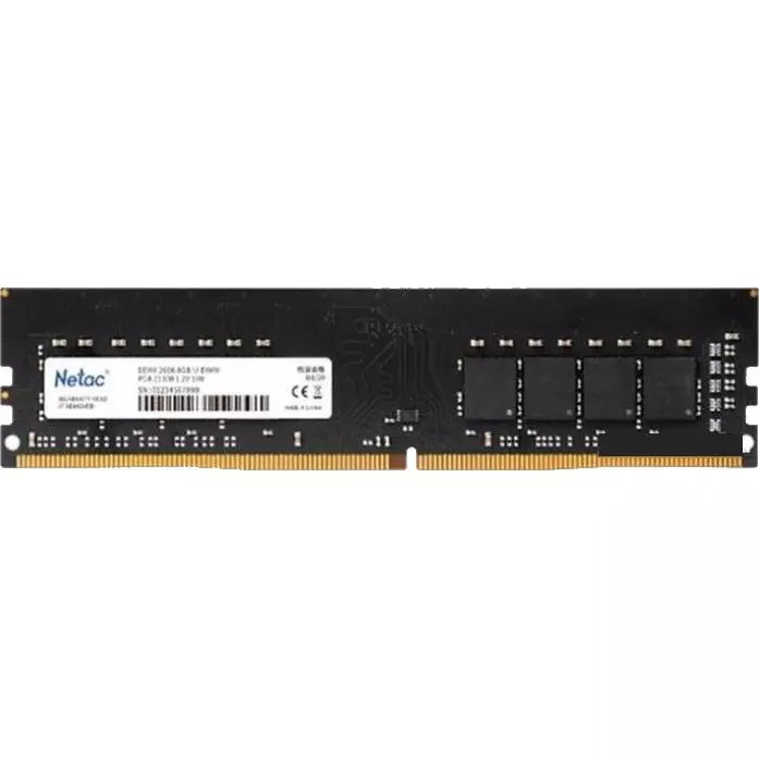 DDR4 4GB PC4-21300 Netac Basic (2666MHz) CL19 1.2V / NTBSD4P26SP-04 - фото 1 - id-p165065618