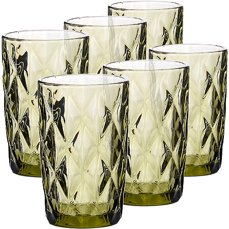Набор стаканов 370 мл 6шт зеленый LR 30461 LORAINE - фото 1 - id-p165473717