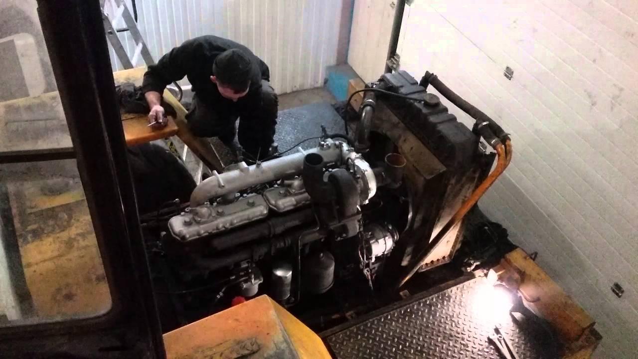 Как снять двигатель с погрузчика
