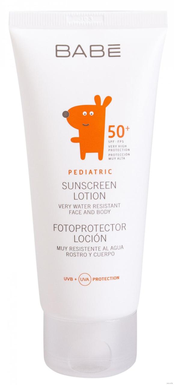 Детский солнцезащитный лосьон Laboratorios BABE SPF 50, 100 мл - фото 1 - id-p36514772