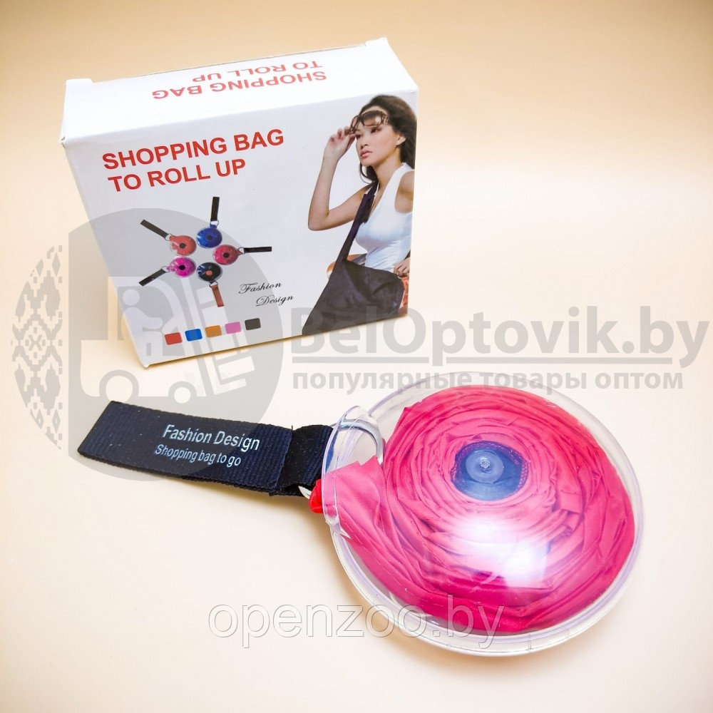 Сумка шоппер складная Nautiloop Roll-Up Bag для покупок Красная - фото 7 - id-p165075164