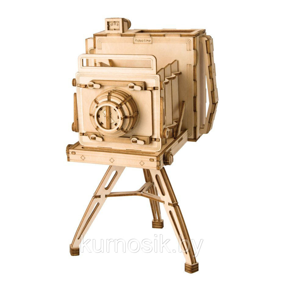 Деревянный 3D конструктор Robotime Винтажная камера (TG403) - фото 1 - id-p165478078
