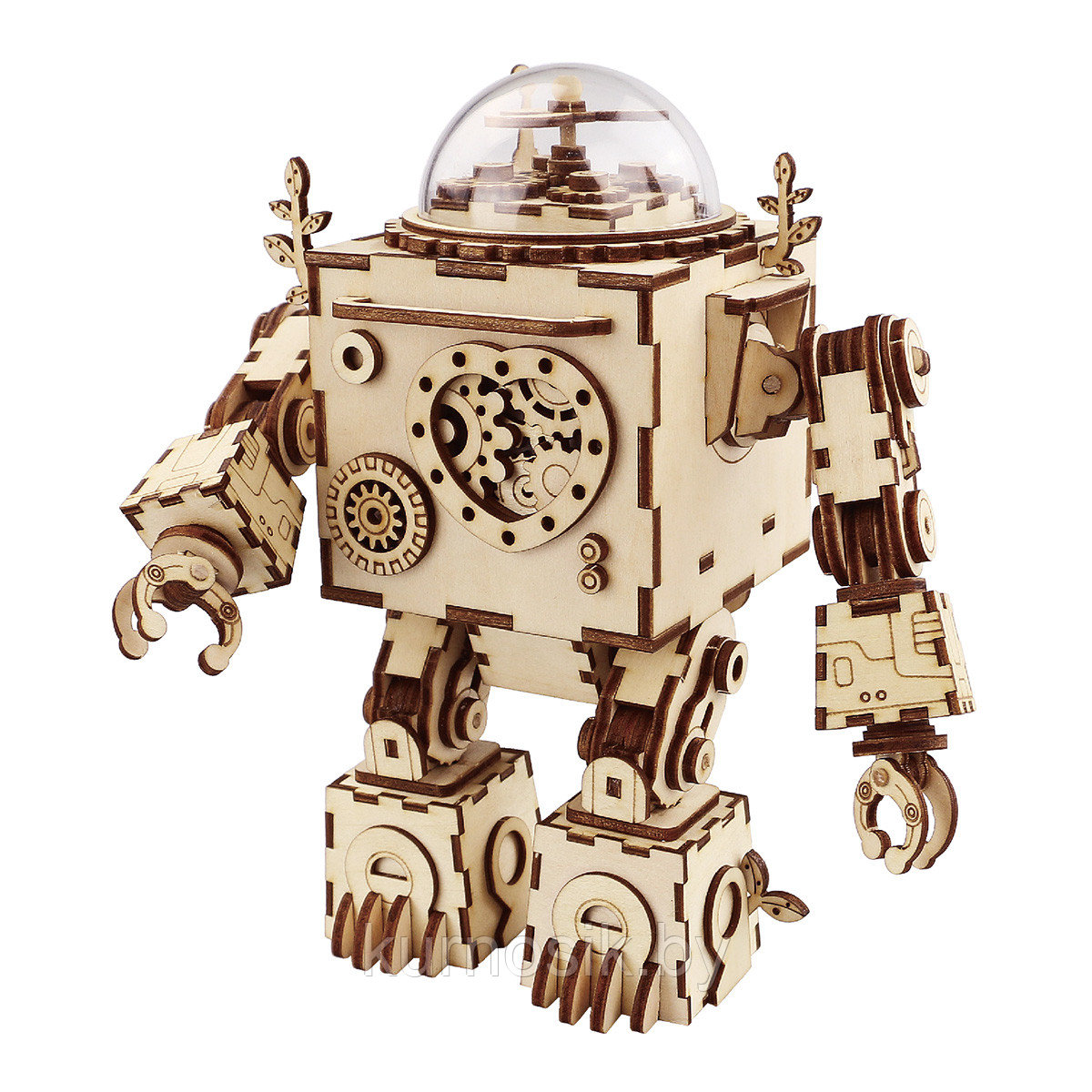 Деревянный 3D конструктор Robotime Музыкальный робот Орфей (AM601) - фото 1 - id-p165478083