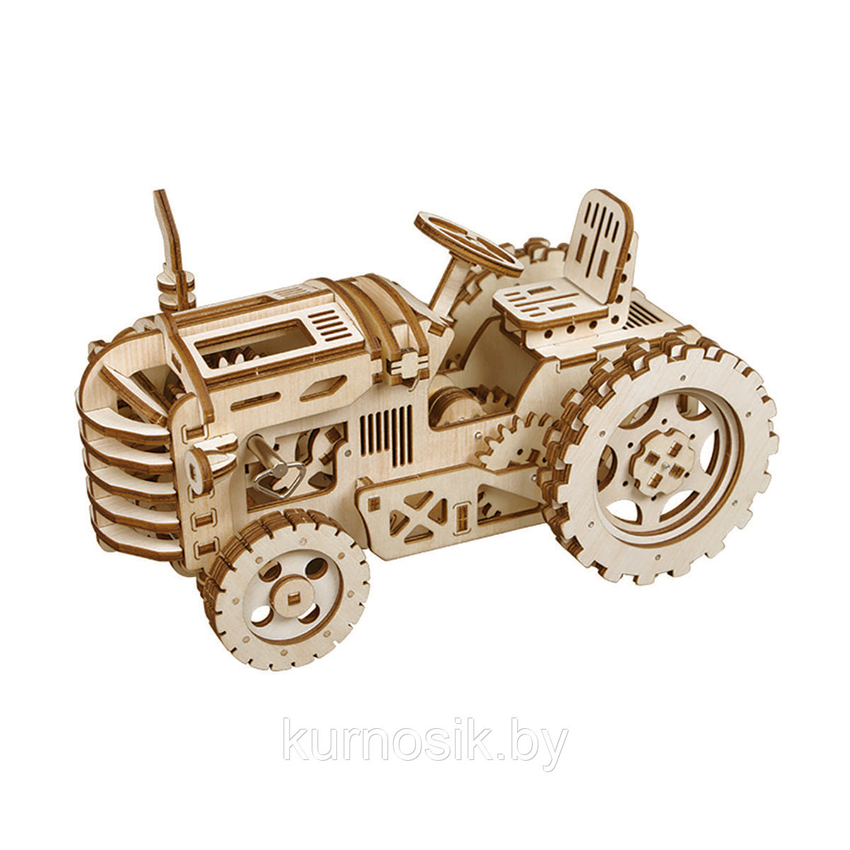 Деревянный 3D конструктор Robotime Трактор (LK401) - фото 1 - id-p165478084