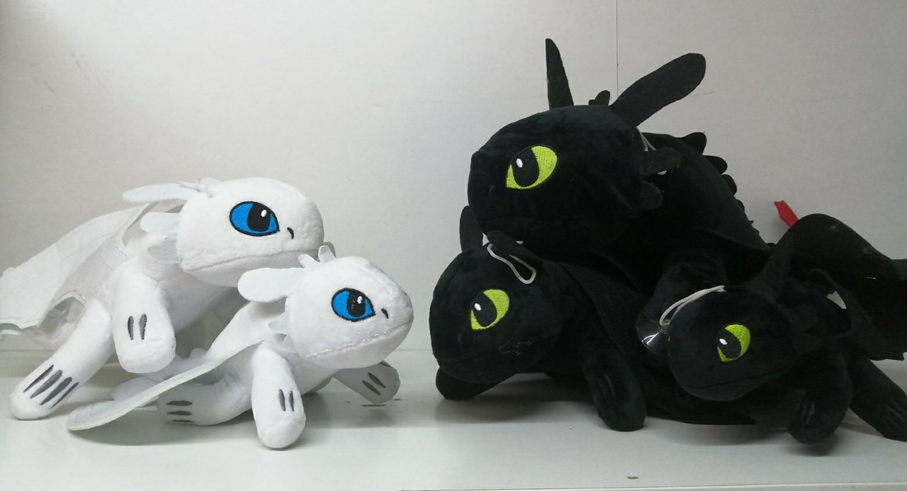Мягкая игрушка из м/ф Как приручить дракона Беззубик 28см черный - фото 3 - id-p165478358