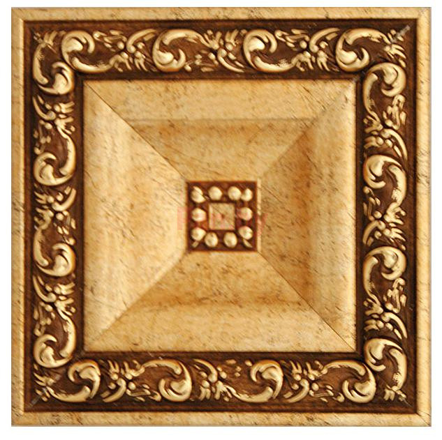 Вставка декоративная из пенополистирола Декомастер Античное золото D208-552 (120*120*22 мм) - фото 1 - id-p81274846