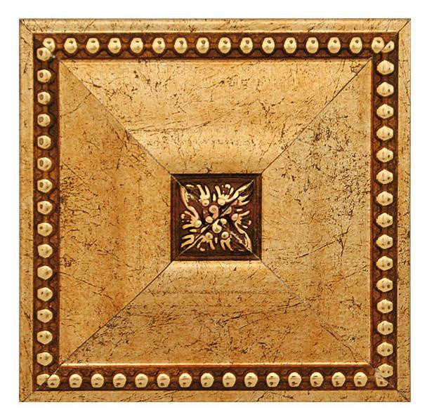 Вставка декоративная из пенополистирола Декомастер Античное золото D209-552 (100*100*22 мм) - фото 1 - id-p81274884