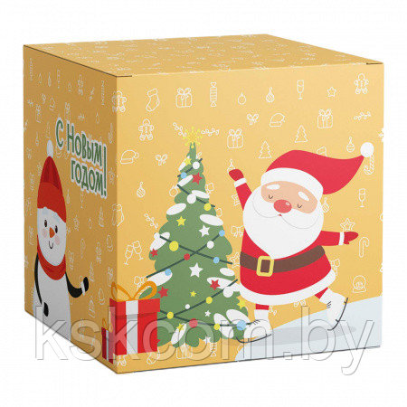 Коробка под кружку Бежевый Дед Мороз - фото 1 - id-p165482962