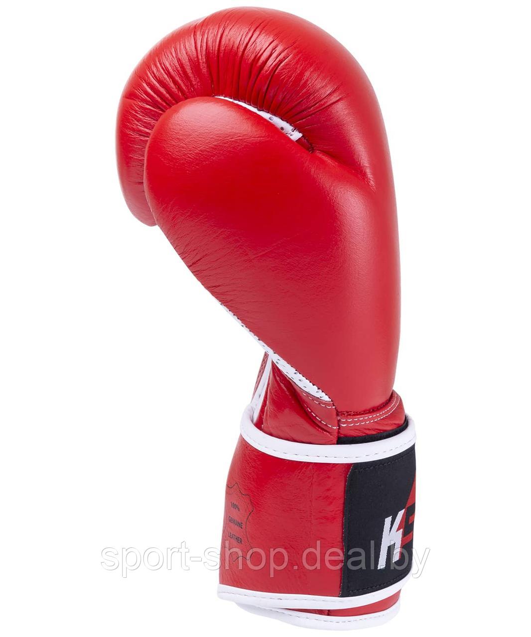 Боксерские перчатки KSA Wolf Red Кожа (12 oz),перчатки для бокса, перчатки 12 унций, перчатки боксерские - фото 2 - id-p165488031