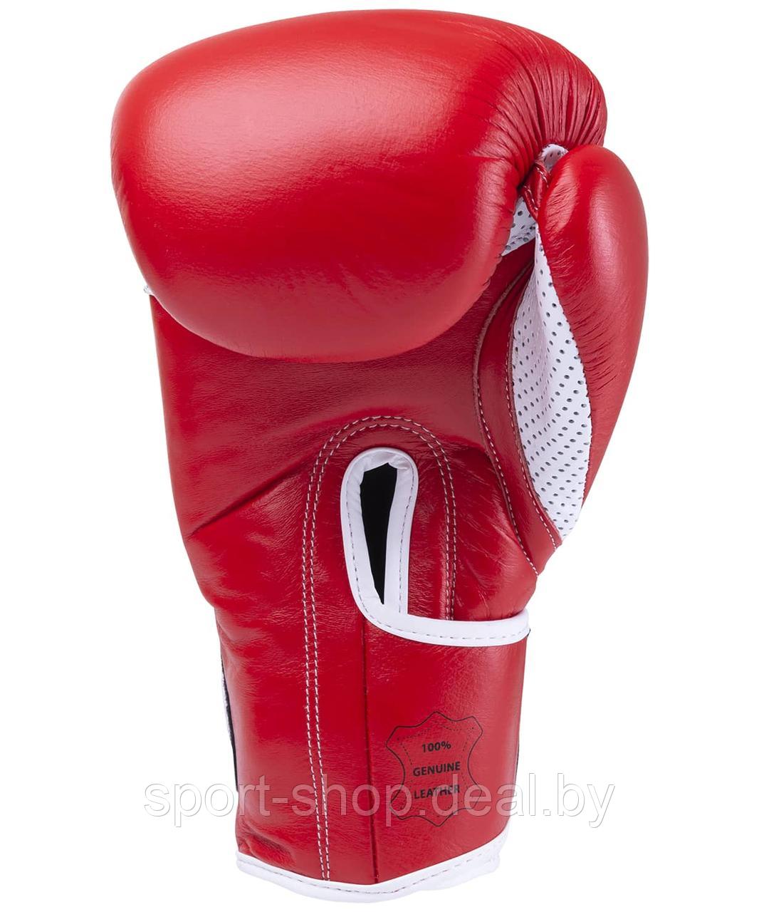 Боксерские перчатки KSA Wolf Red Кожа (12 oz),перчатки для бокса, перчатки 12 унций, перчатки боксерские - фото 3 - id-p165488031