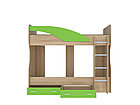 Кровать двухъярусная Мийа А - Сонома/ Зеленый, фото 4
