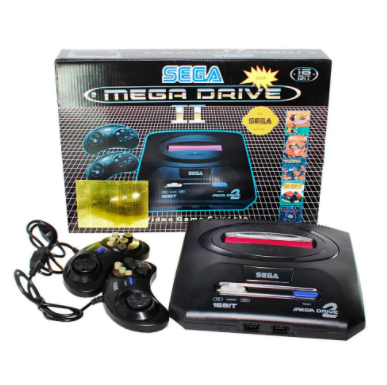 Игровая приставка Sega Mega Drive 2 16 bit (Сега Мегадрайв) 5 встроенных игр, 2 джойстика.