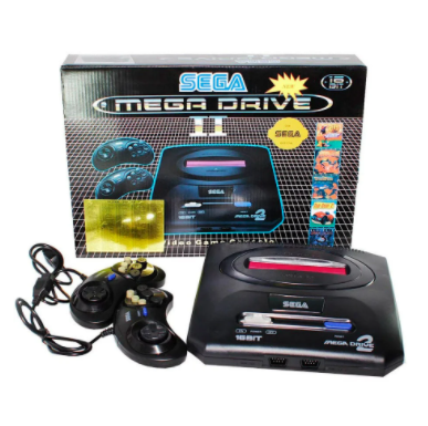 Игровая приставка Sega Mega Drive 2 16 bit (Сега Мегадрайв) 5 встроенных игр, 2 джойстика. - фото 1 - id-p165489464