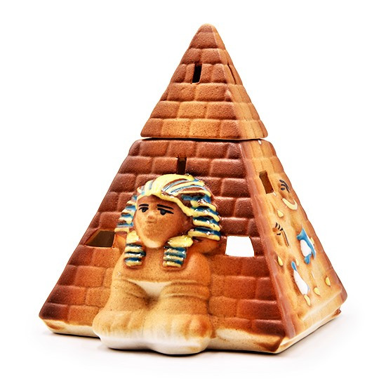 Аромалампа Пирамида оберег, керамика 15см*10см - для карьерного роста - фото 1 - id-p165489690