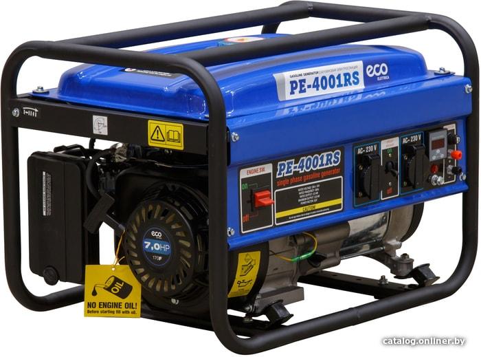 Электростанция (генератор бензиновый) ECO PE-4001RS (2.8 кВт, 230 В, бак 15.0 л, вес 38 кг)