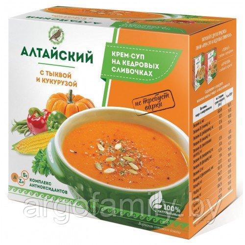 Крем-суп «Алтайский» с тыквой и кукурузой 30 г. пищеварение, для печени, сердца, желчного, иммунитет, витамины - фото 1 - id-p136317671