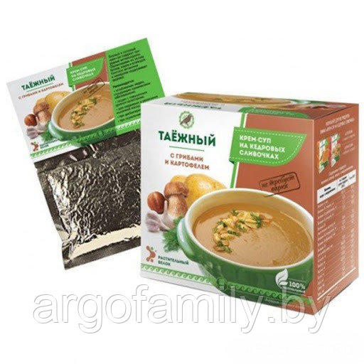 Крем-суп «Таежный» с грибами и картофелем 250мл. (пищеварение, иммунитет, похудение, дисбактериоз, витамины) - фото 2 - id-p136837035