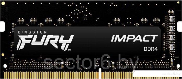 Оперативная память Kingston FURY Impact 8GB DDR4 SODIMM PC4-25600 KF432S20IB/8, фото 2