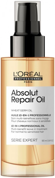 Масло для восстановления поврежденных волос 10в1 Loreal Professionnel Absolut Repair Gold, 90 мл