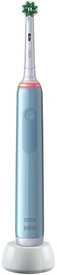 Электрическая зубная щетка Braun Oral-B Pro 3 3000 D505.513.3 CrossAction Голубой - фото 1 - id-p165504767